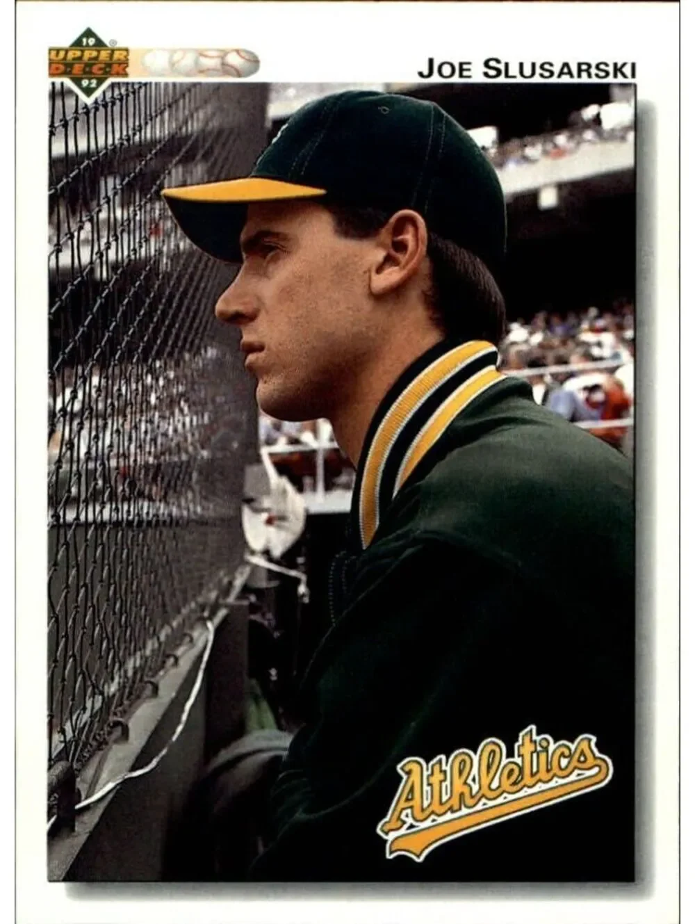 Joe Slusarski 1992 Upper Deck MLB #663 Baseball Card Oakland Athletics